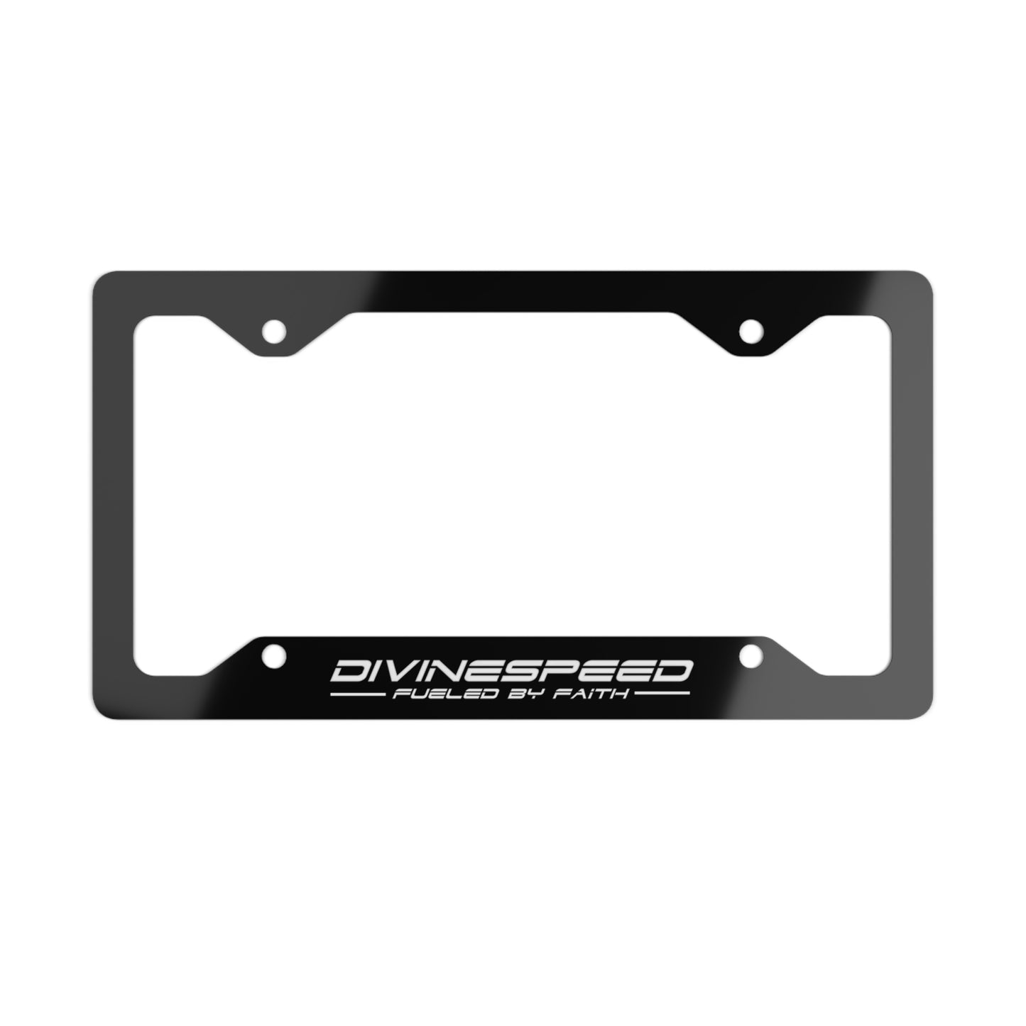 Divine Speed License Plate Frame - Black