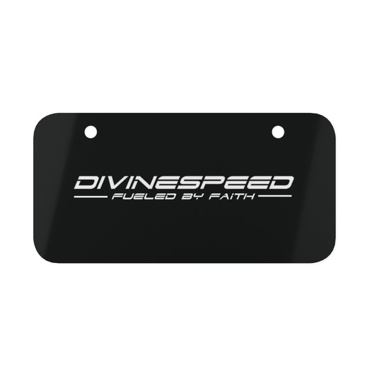 Divine Speed: Fueled By Faith Mini License Plate