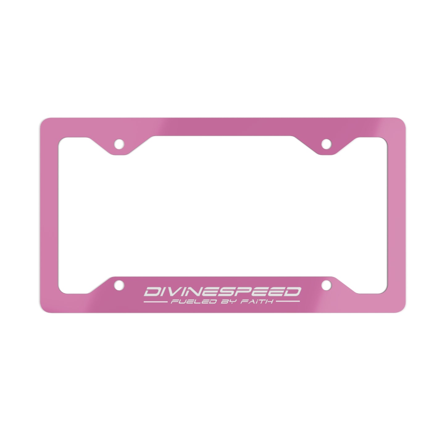 Divine Speed License Plate Frame - Pink