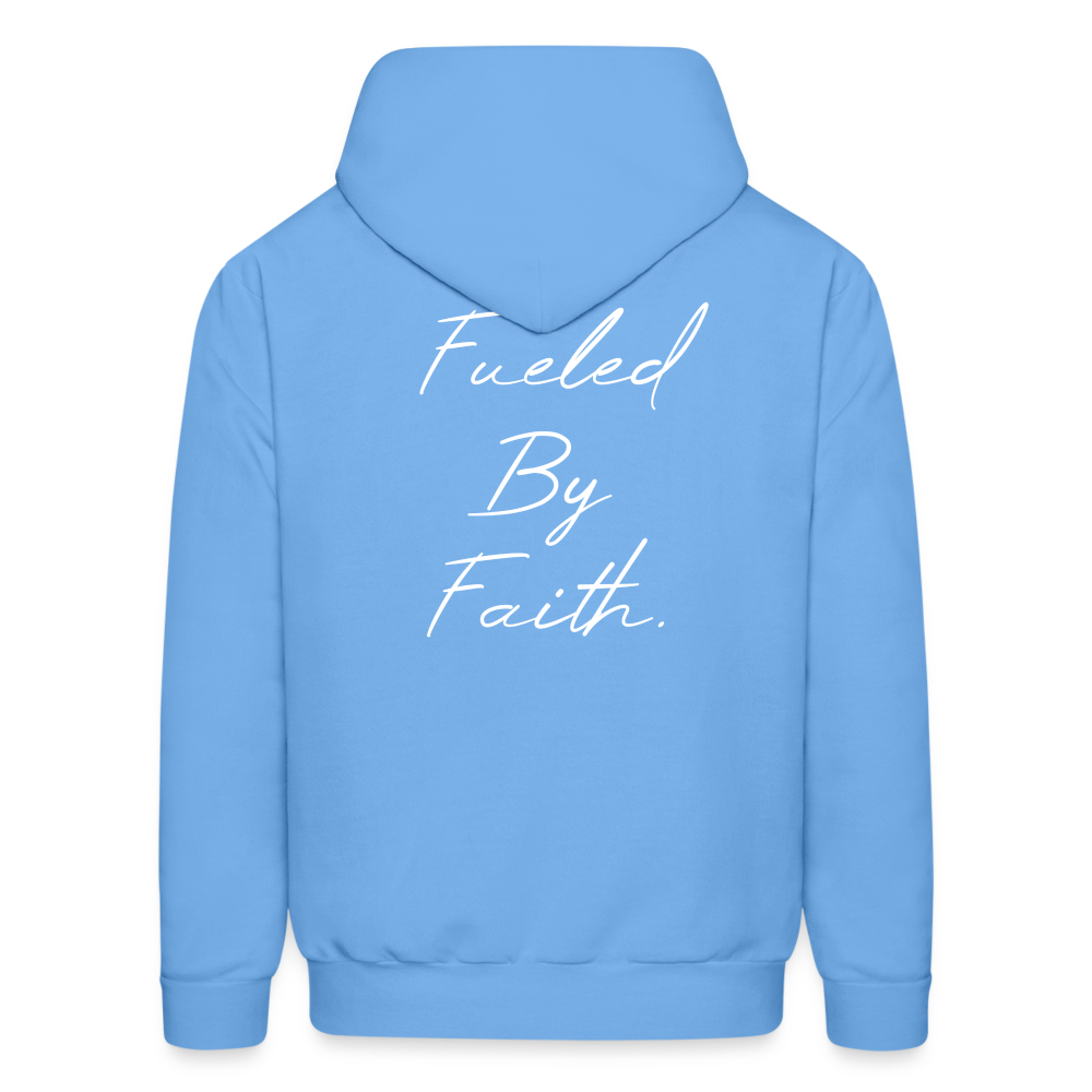 Divine Speed, Fueled By Faith Hoodie - carolina blue