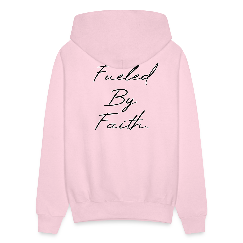 Divine Speed, Fueled By Faith Hoodie - pale pink