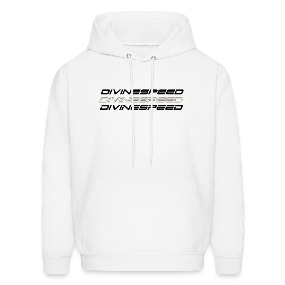 Divine Speed, Cross Hoodie - white