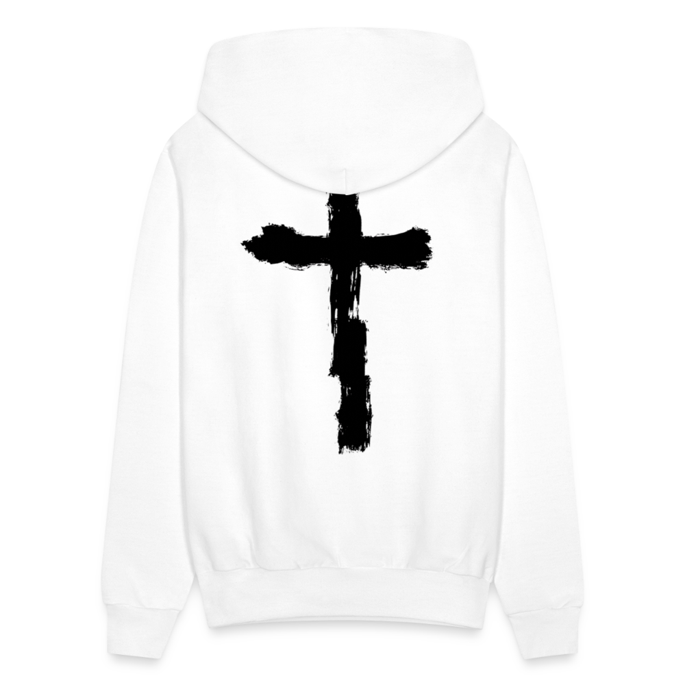 Divine Speed, Cross Hoodie - white