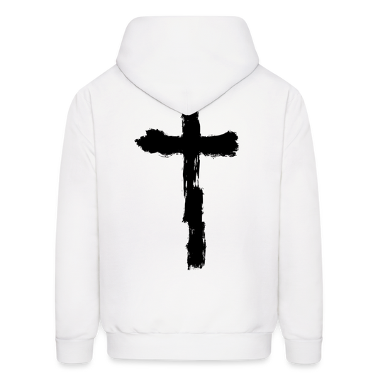 Divine Speed, Cross Hoodie - white