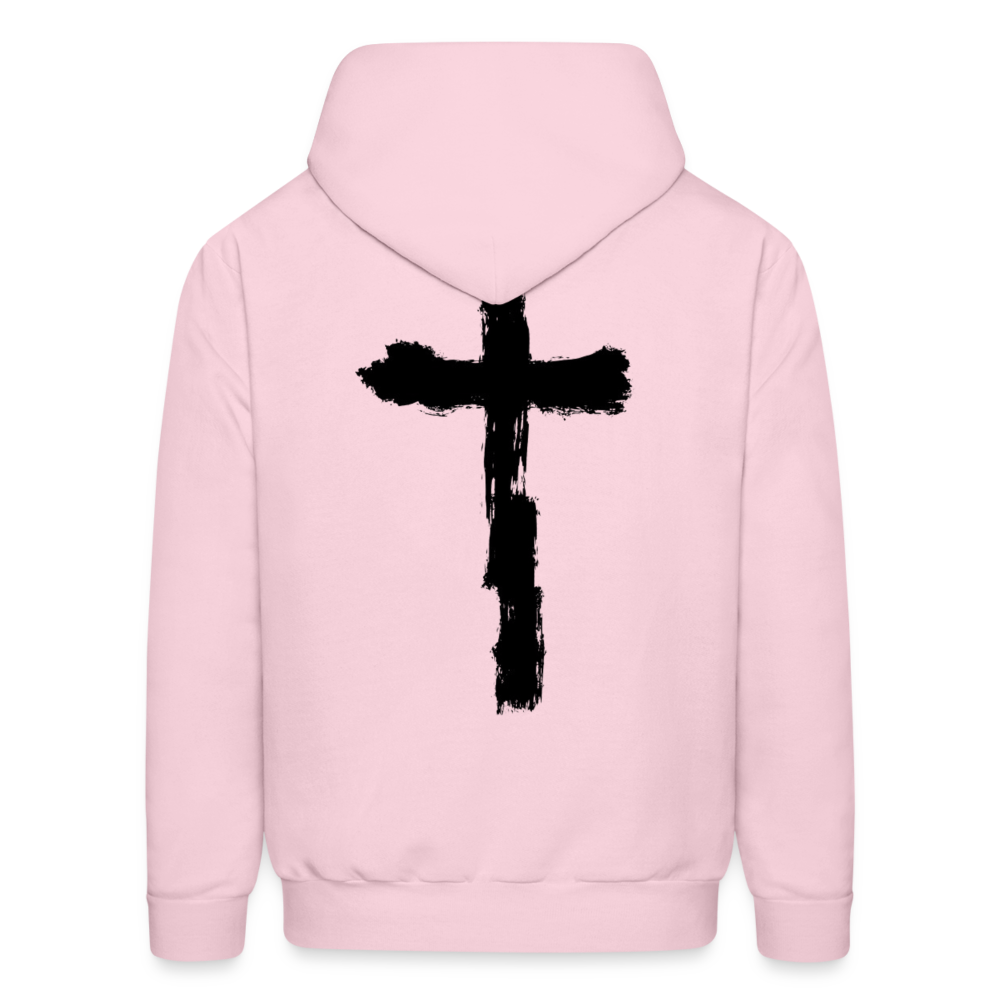 Divine Speed, Cross Hoodie - pale pink