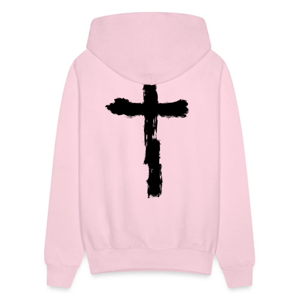 Divine Speed, Cross Hoodie - pale pink